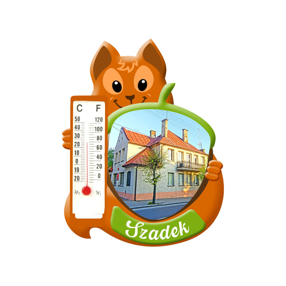 Polyresinowy magnes wiewiórka Szadek
