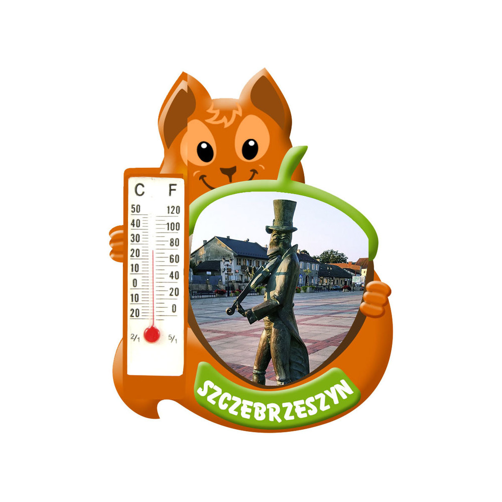 Polyresinowy magnes wiewiórka Szczebrzeszyn