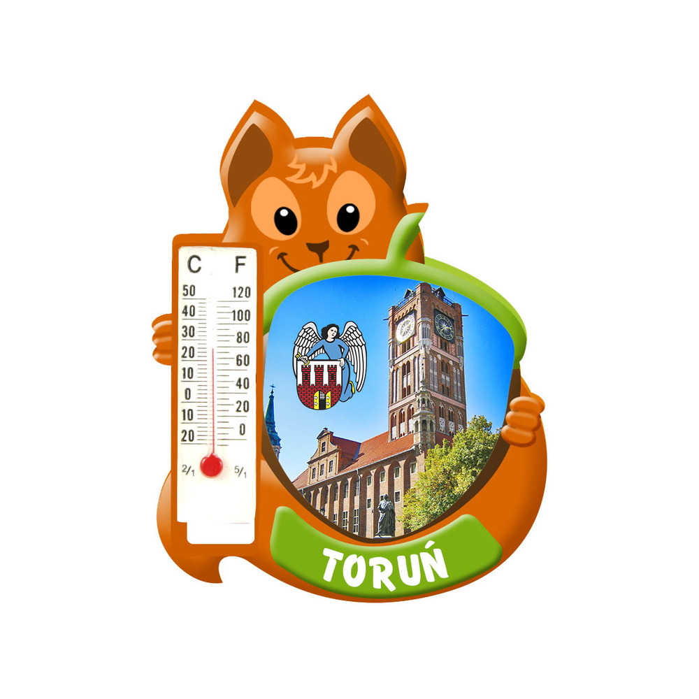 Polyresinowy magnes wiewiórka Toruń