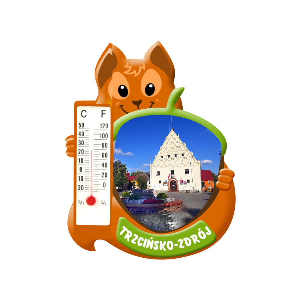 Polyresinowy magnes wiewiórka Trzcińsko-Zdrój