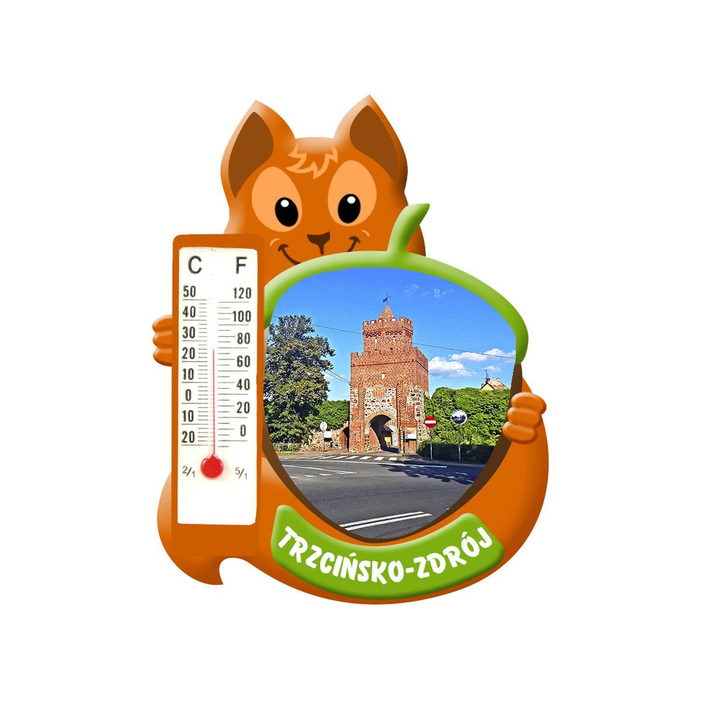 Polyresinowy magnes wiewiórka Trzcińsko-Zdrój