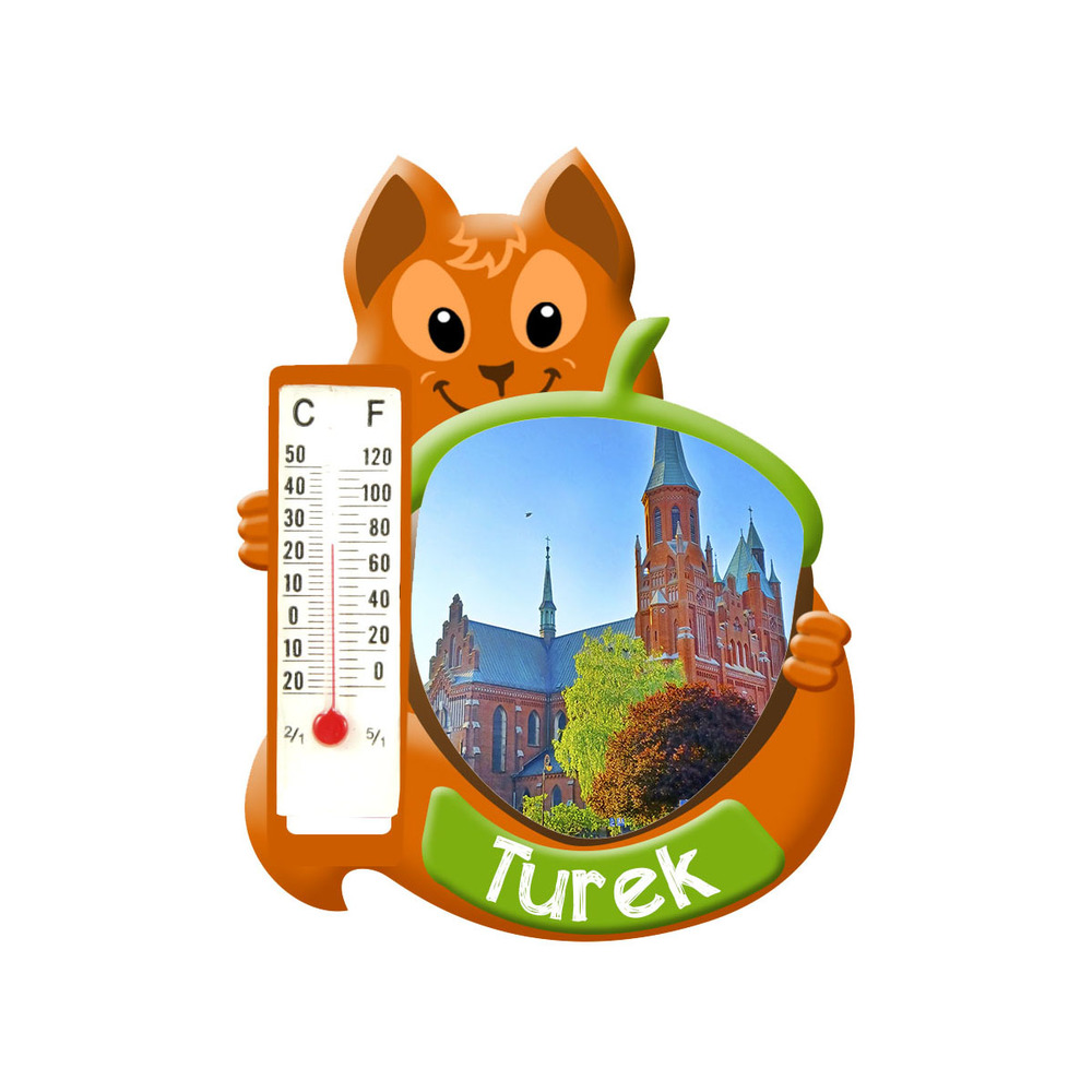 Polyresinowy magnes wiewiórka Turek