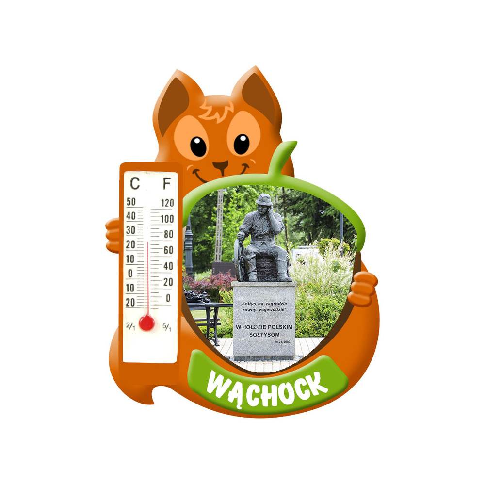 Polyresinowy magnes wiewiórka Wąchock