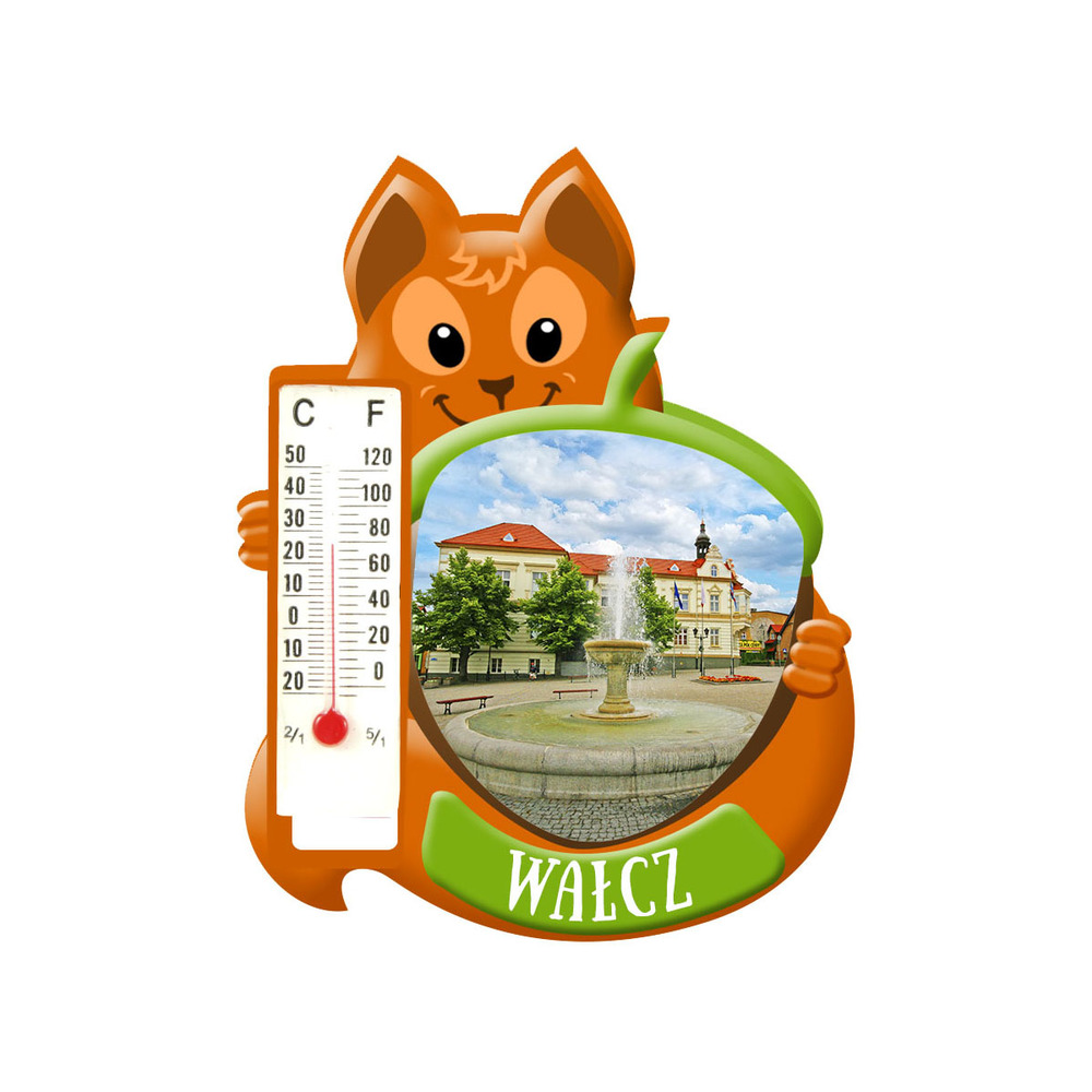Polyresinowy magnes wiewiórka Wałcz