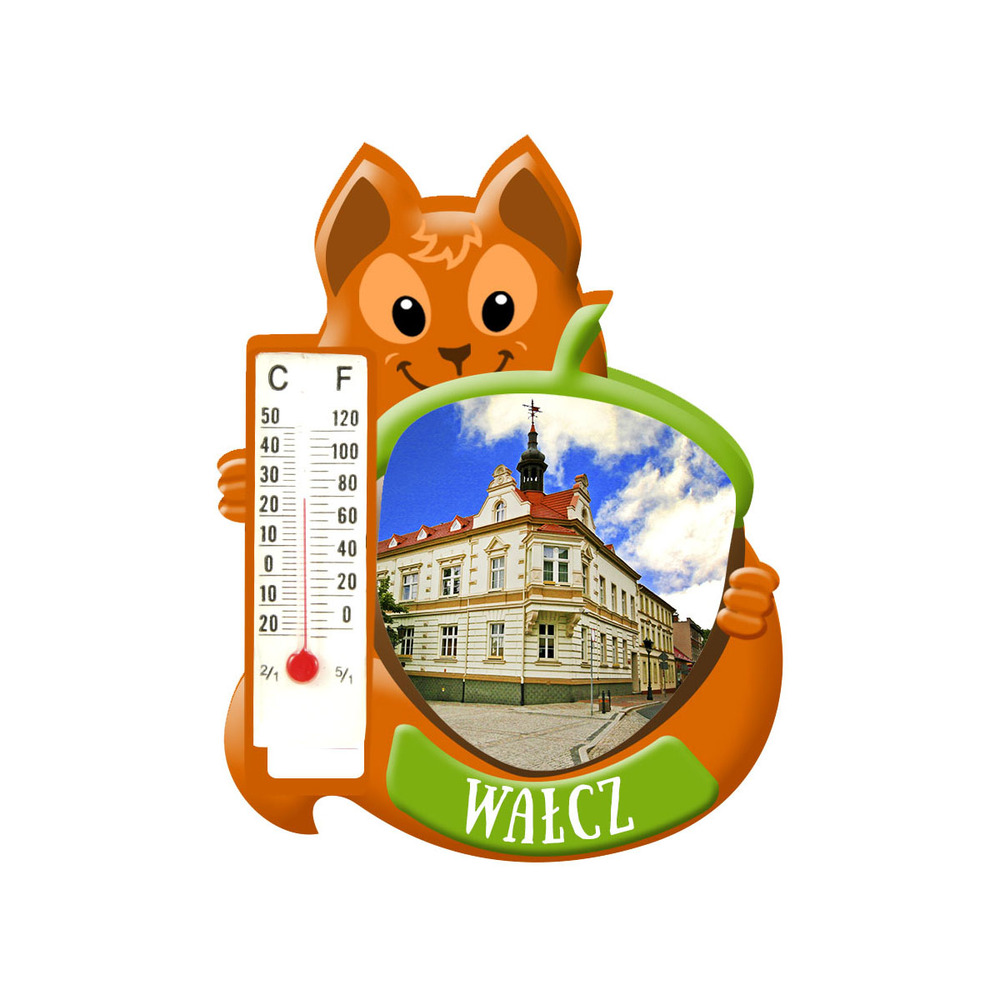 Polyresinowy magnes wiewiórka Wałcz