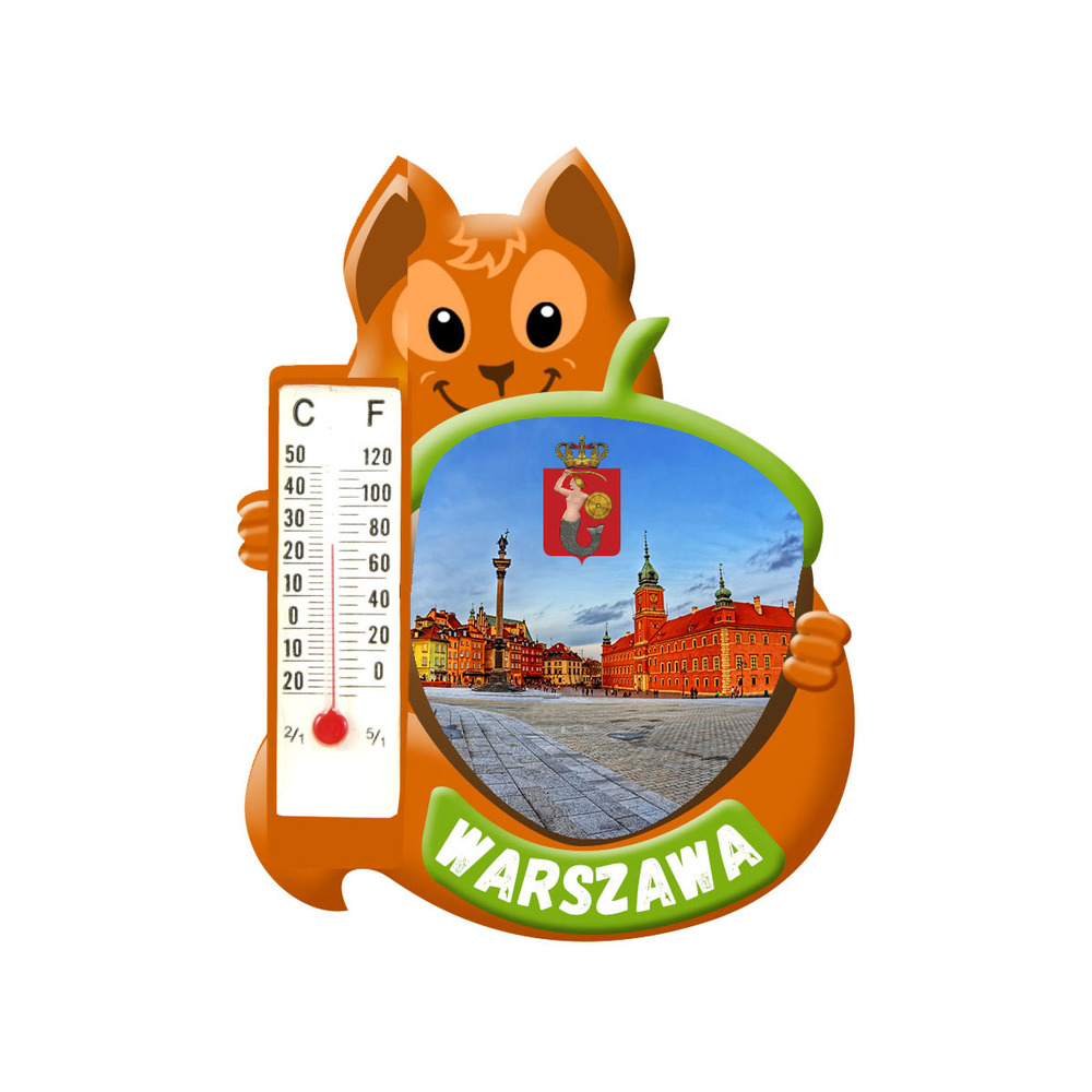 Polyresinowy magnes wiewiórka Warszawa