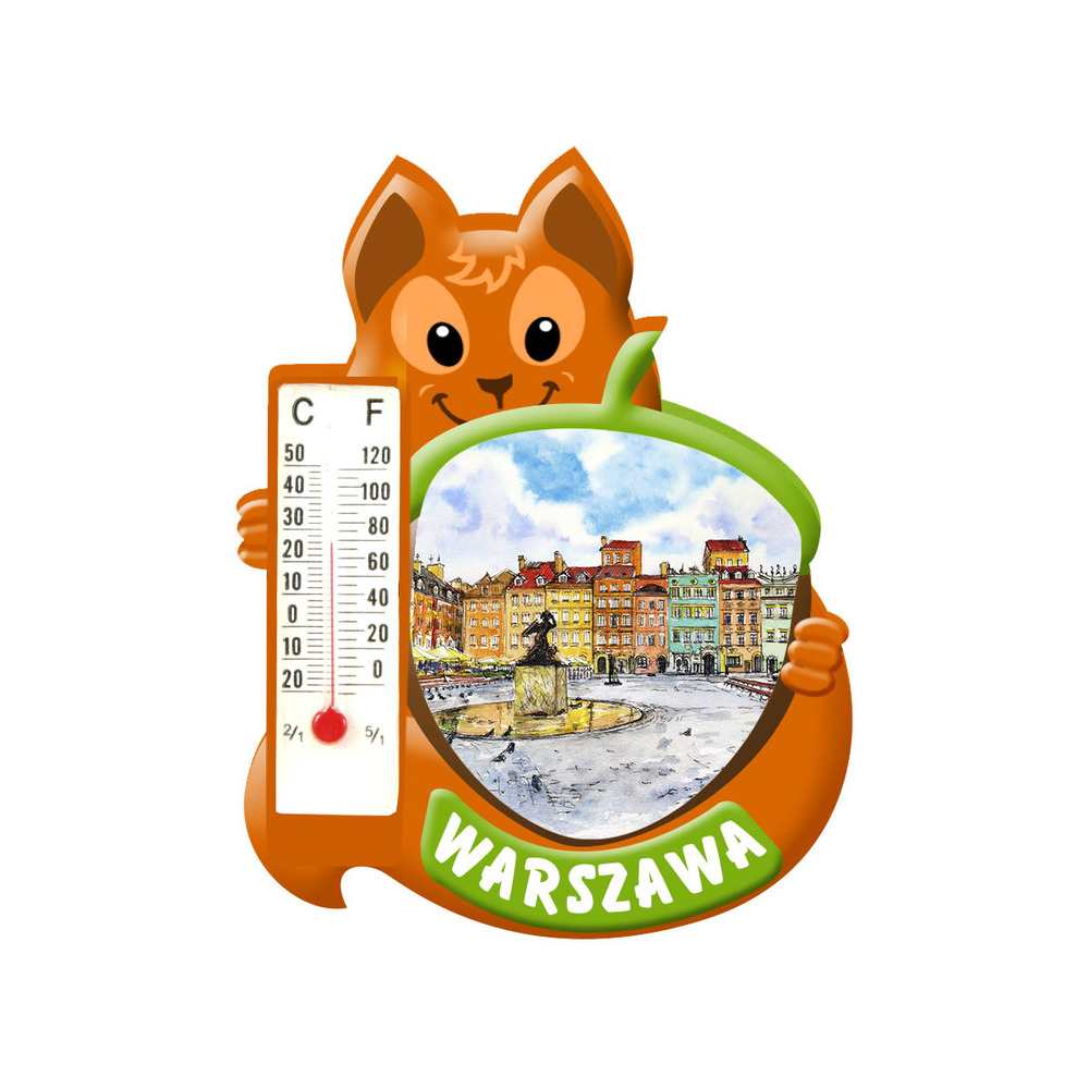 Polyresinowy magnes wiewiórka Warszawa