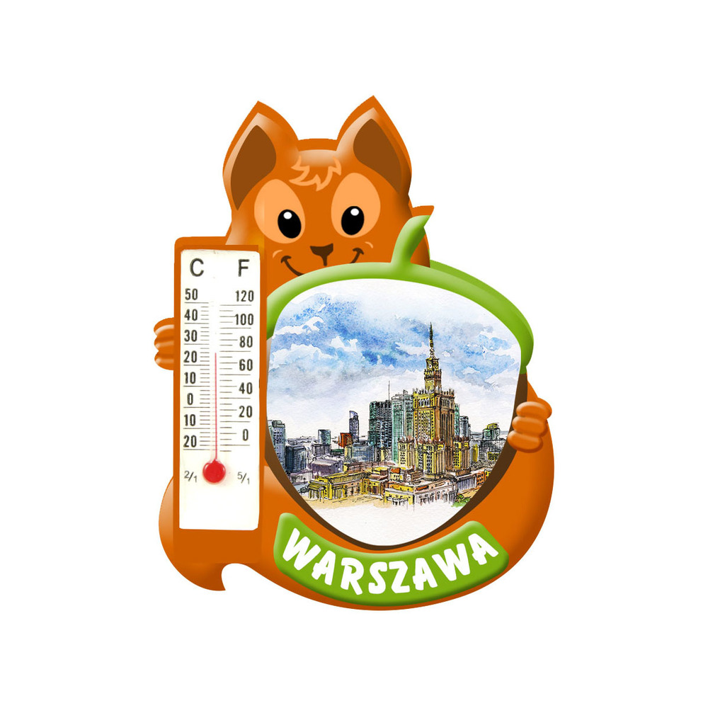 Polyresinowy magnes wiewiórka Warszawa