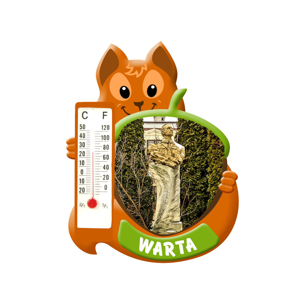 Polyresinowy magnes wiewiórka Warta