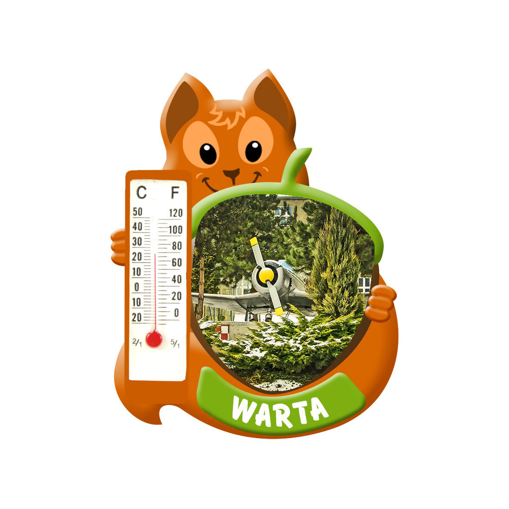 Polyresinowy magnes wiewiórka Warta