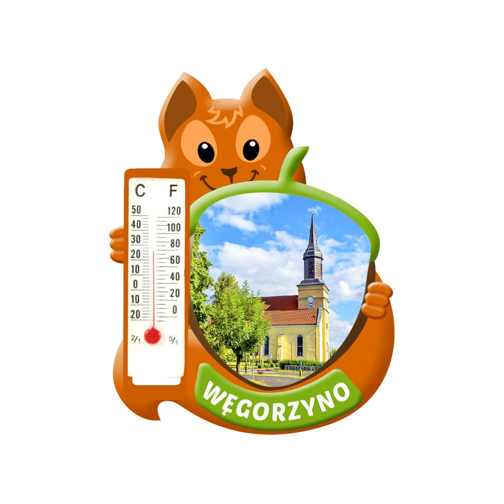 Polyresinowy magnes wiewiórka Węgorzyno