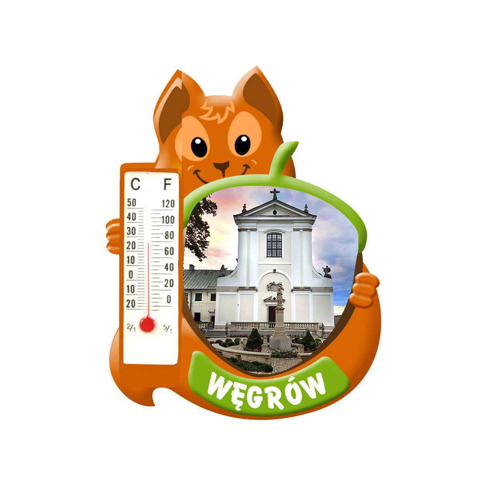 Polyresinowy magnes wiewiórka Węgrów