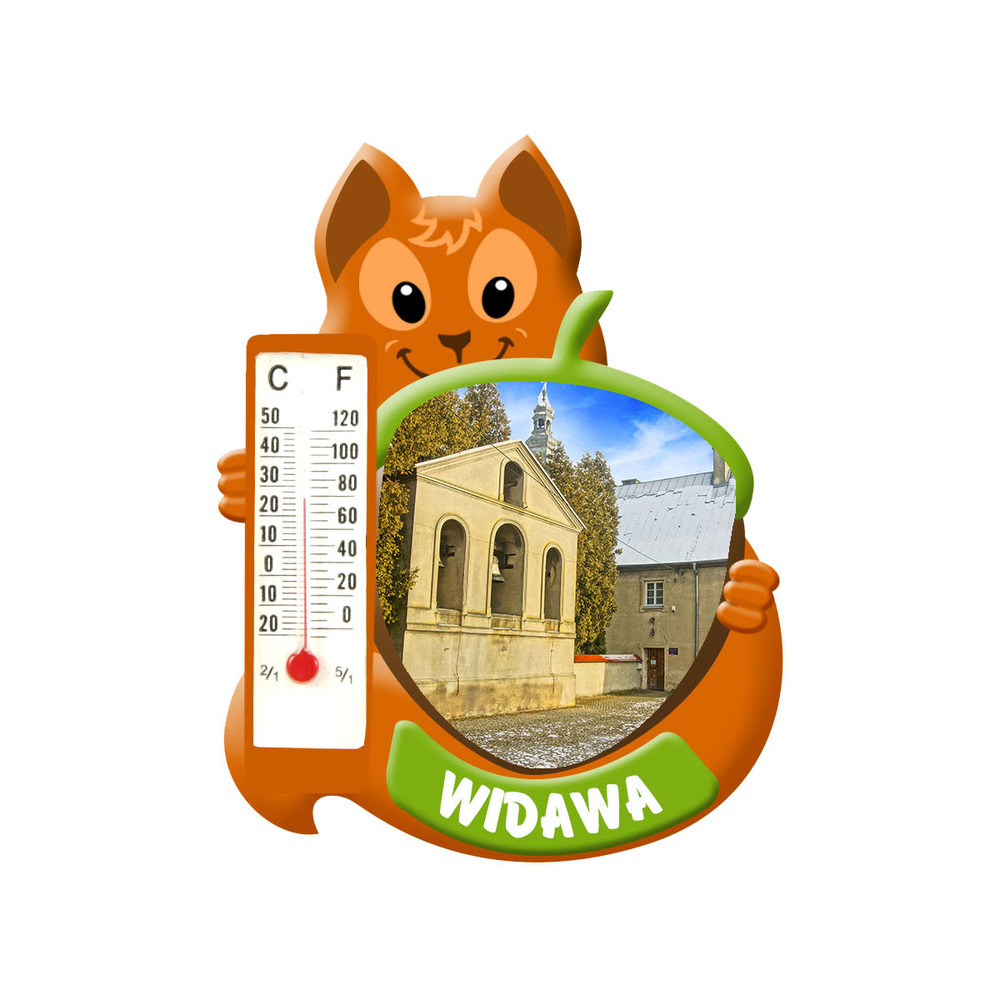 Polyresinowy magnes wiewiórka Widawa