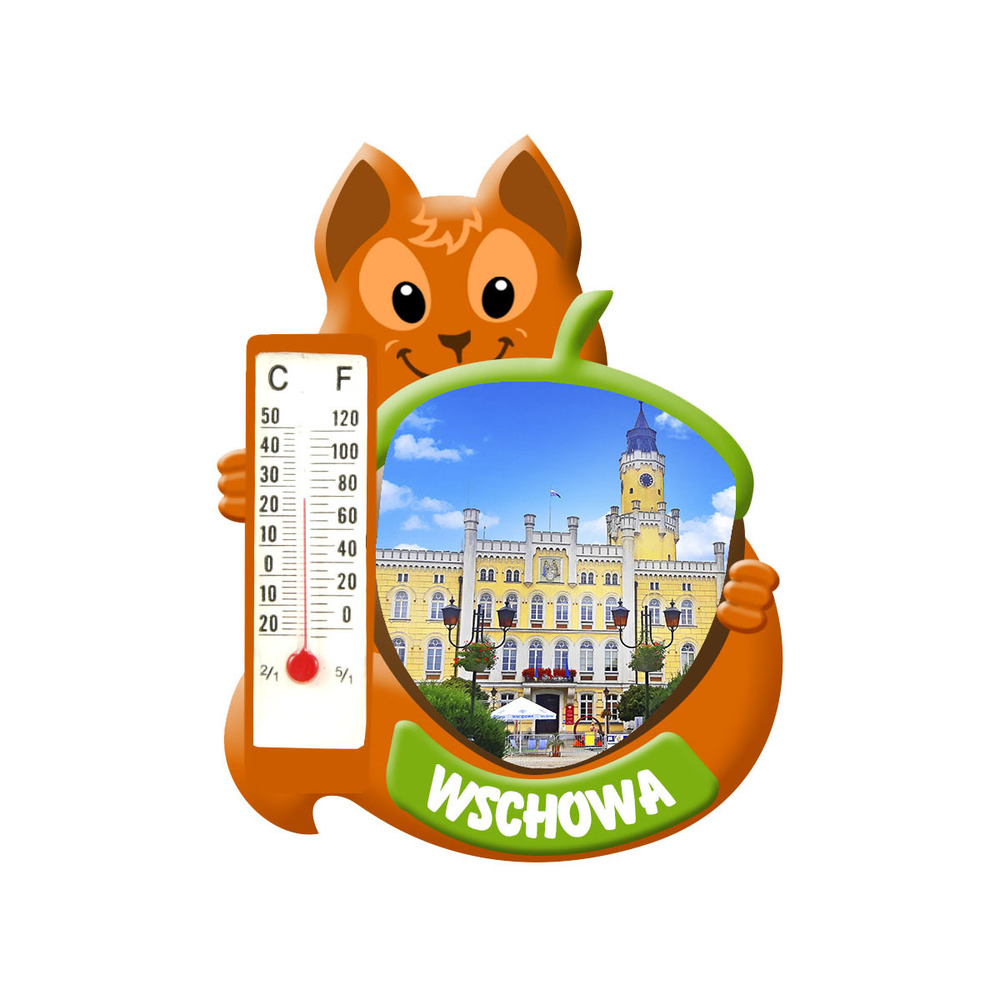 Polyresinowy magnes wiewiórka Wschowa