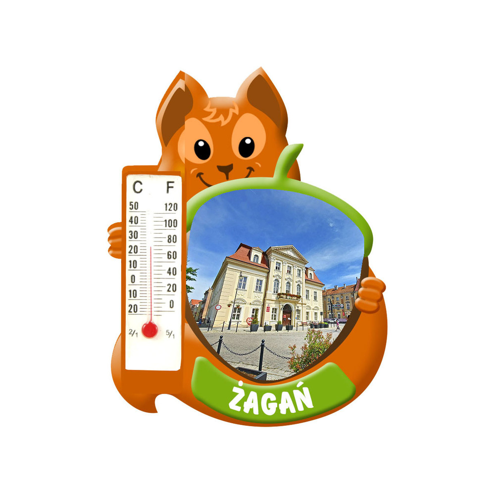 Polyresinowy magnes wiewiórka Żagań