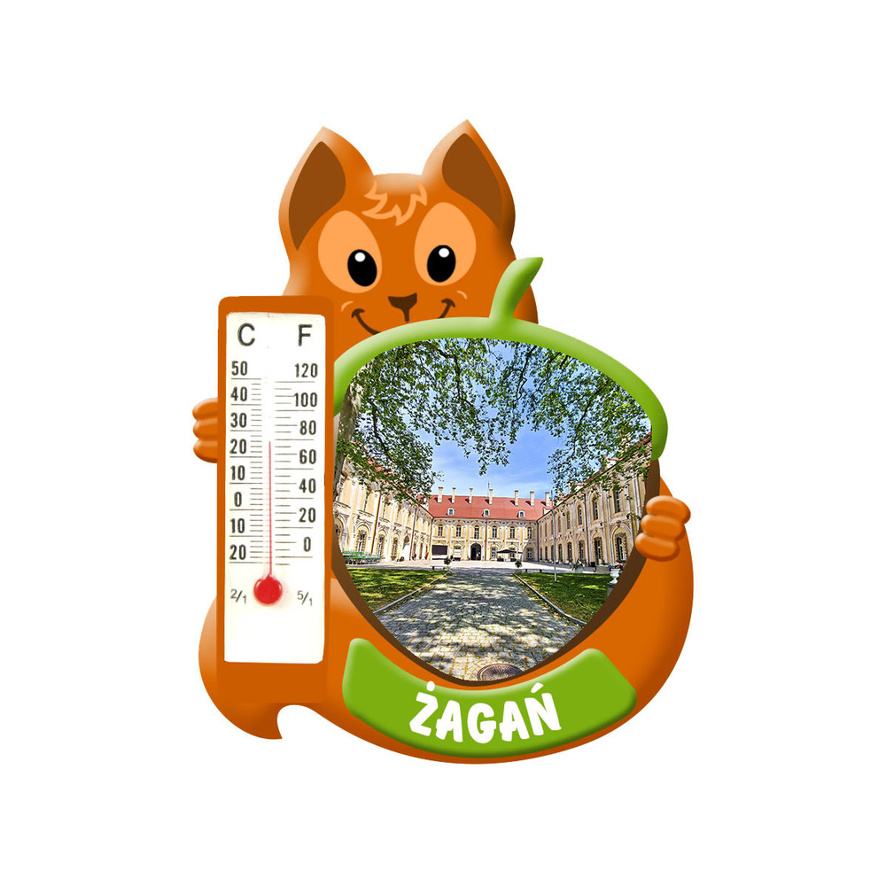 Polyresinowy magnes wiewiórka Żagań