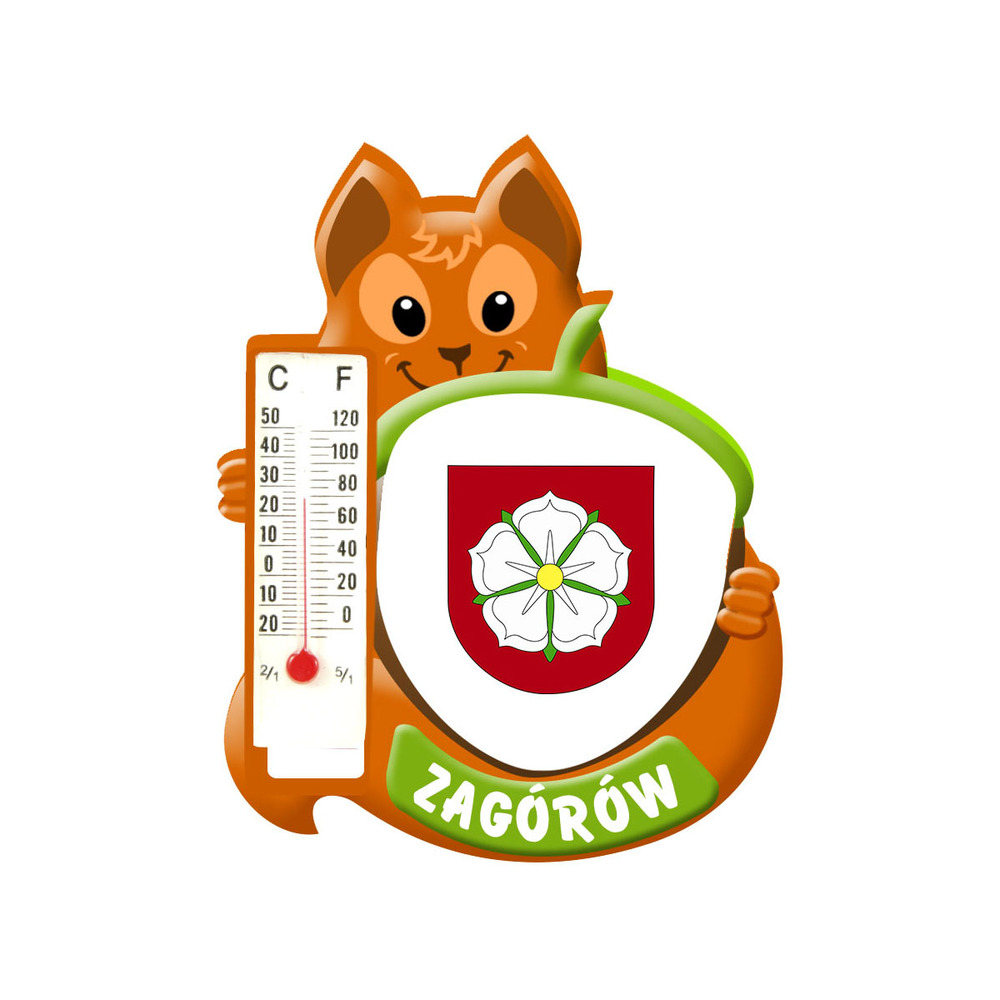 Polyresinowy magnes wiewiórka Zagórów