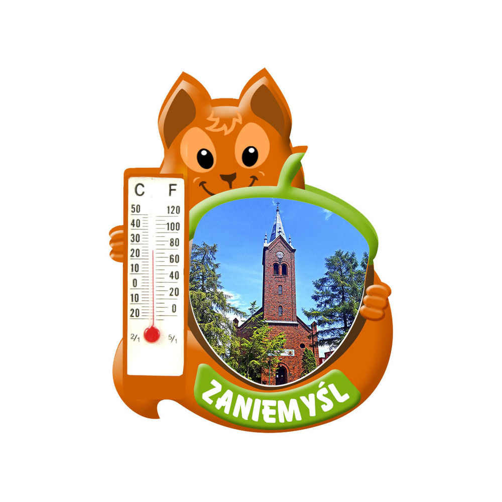 Polyresinowy magnes wiewiórka Zaniemyśl