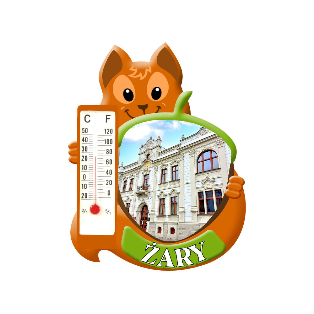 Polyresinowy magnes wiewiórka Żary
