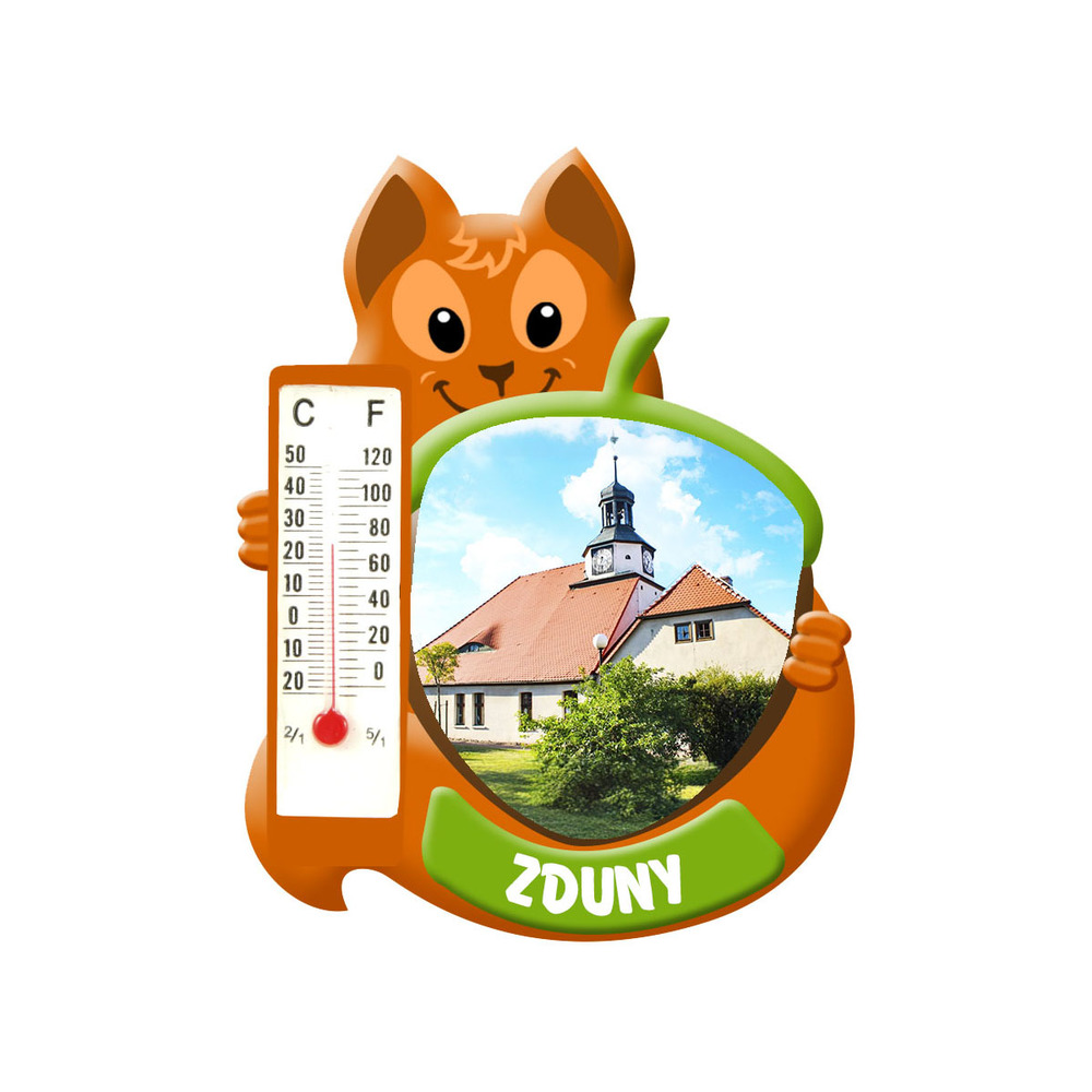 Polyresinowy magnes wiewiórka Zduny