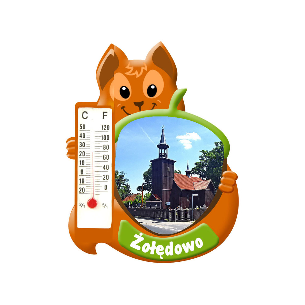 Polyresinowy magnes wiewiórka Żołędowo