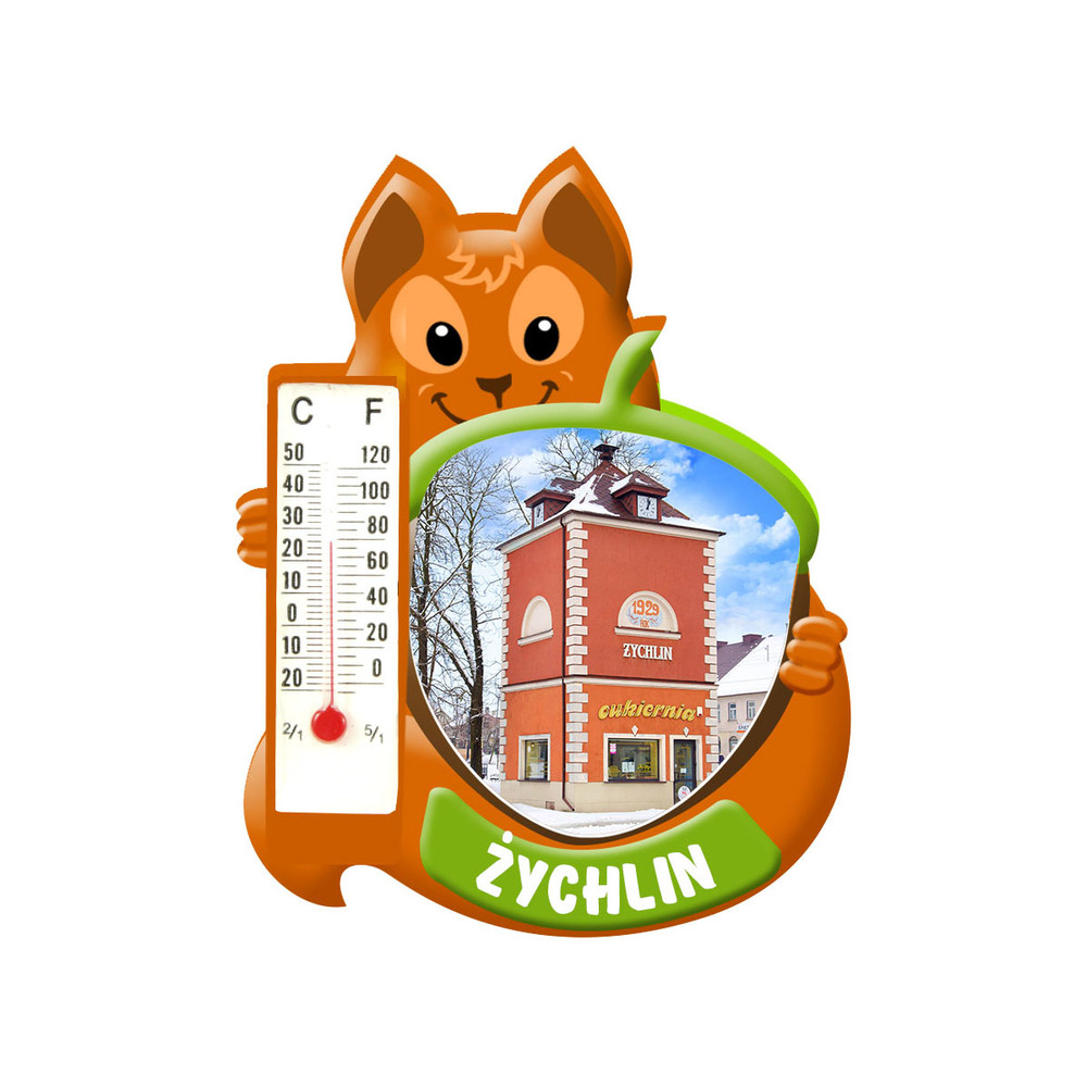 Polyresinowy magnes wiewiórka Żychlin