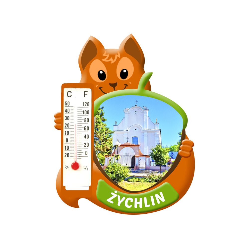 Polyresinowy magnes wiewiórka Żychlin