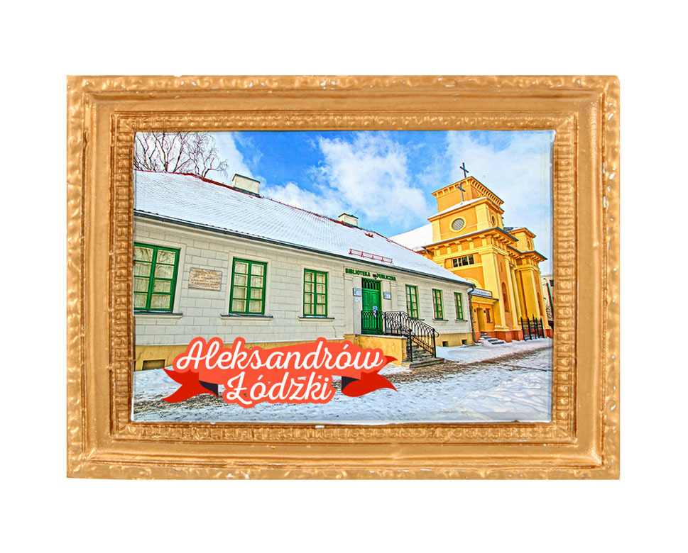 Polyresinowy magnes rama Aleksandrów Łódzki