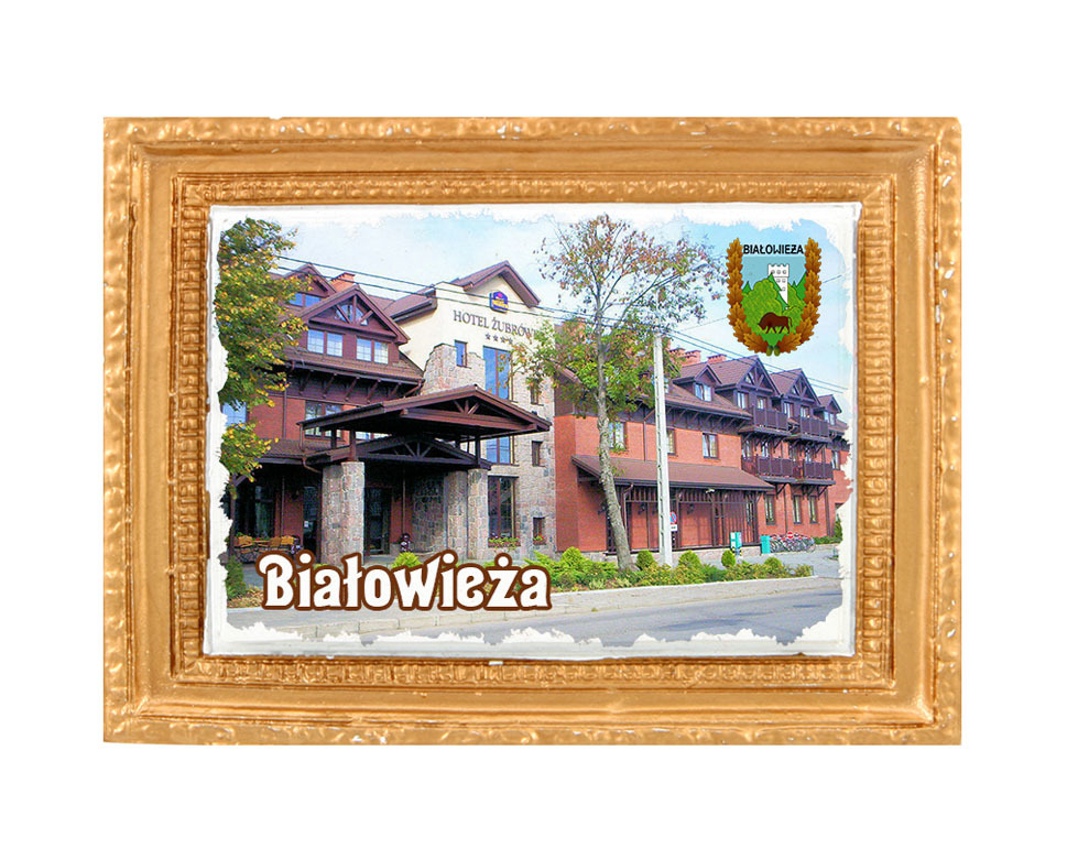 Polyresinowy magnes rama Białowieża