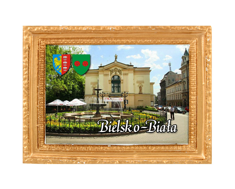 Polyresinowy magnes rama Bielsko-Biała