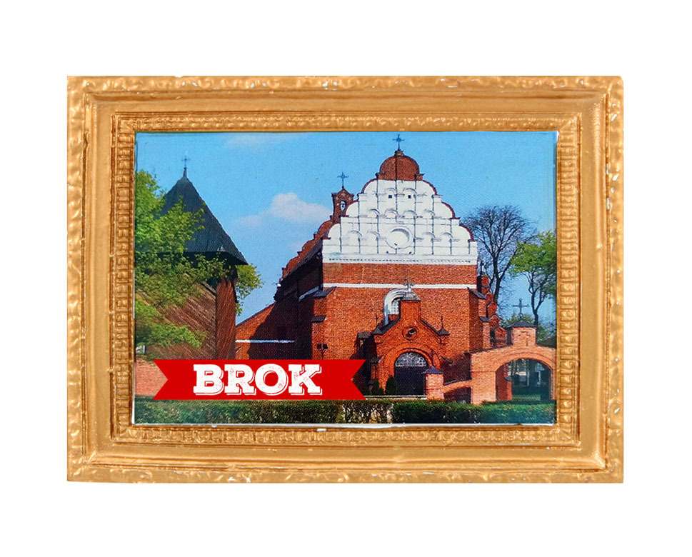 Polyresinowy magnes rama Brok