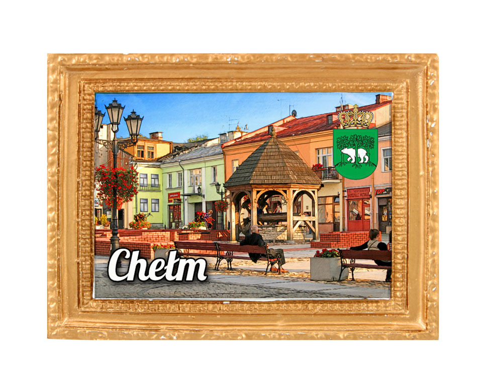 Polyresinowy magnes rama Chełm