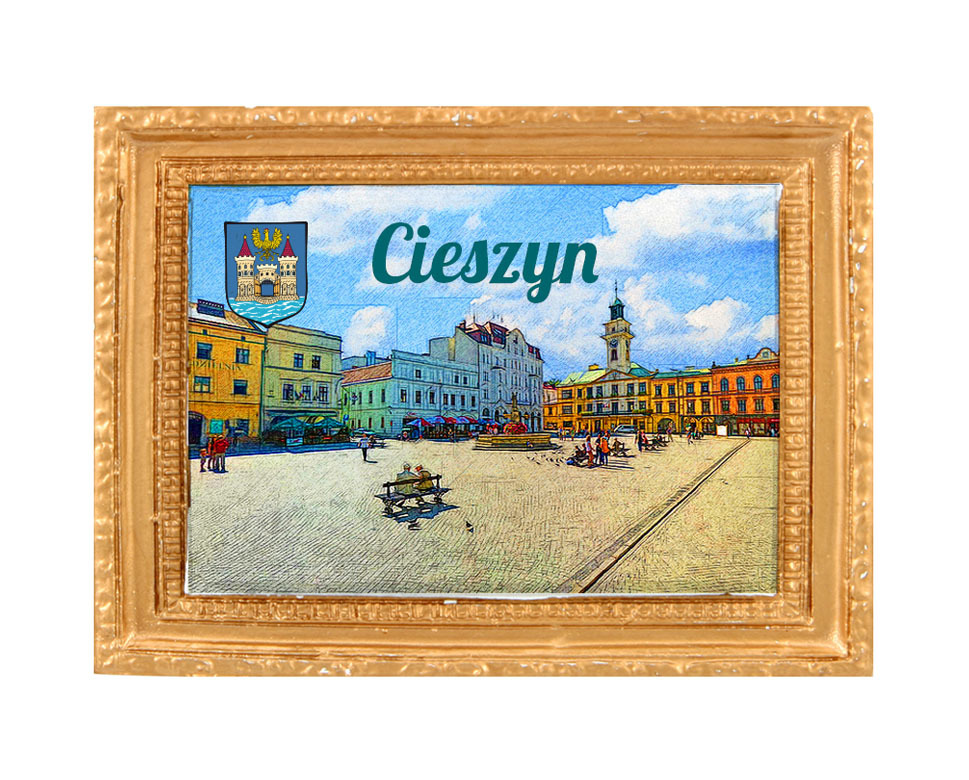 Polyresinowy magnes rama Cieszyn