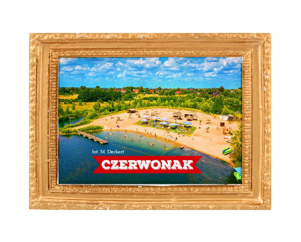 Polyresinowy magnes rama Czerwonak