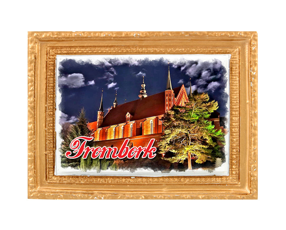 Polyresinowy magnes rama Frombork