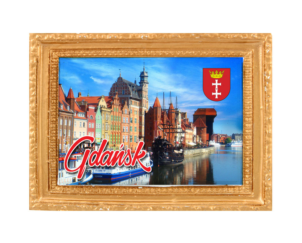 Polyresinowy magnes rama Gdańsk