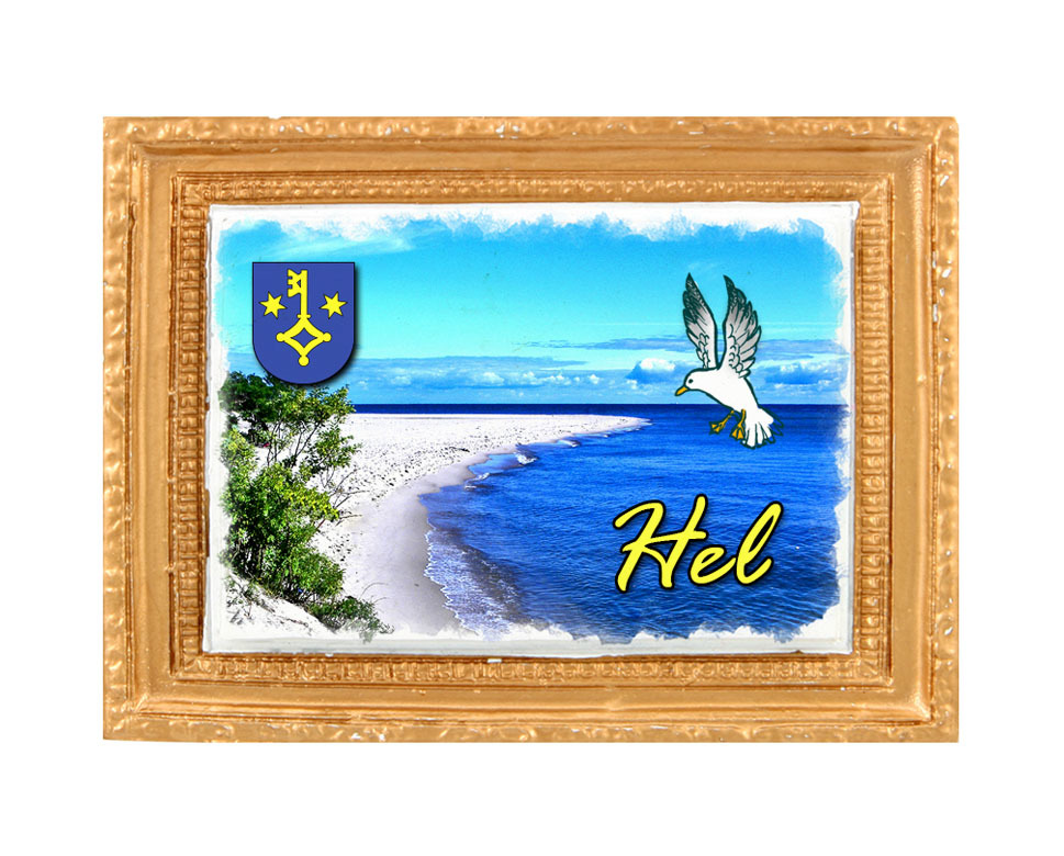 Polyresinowy magnes rama Hel