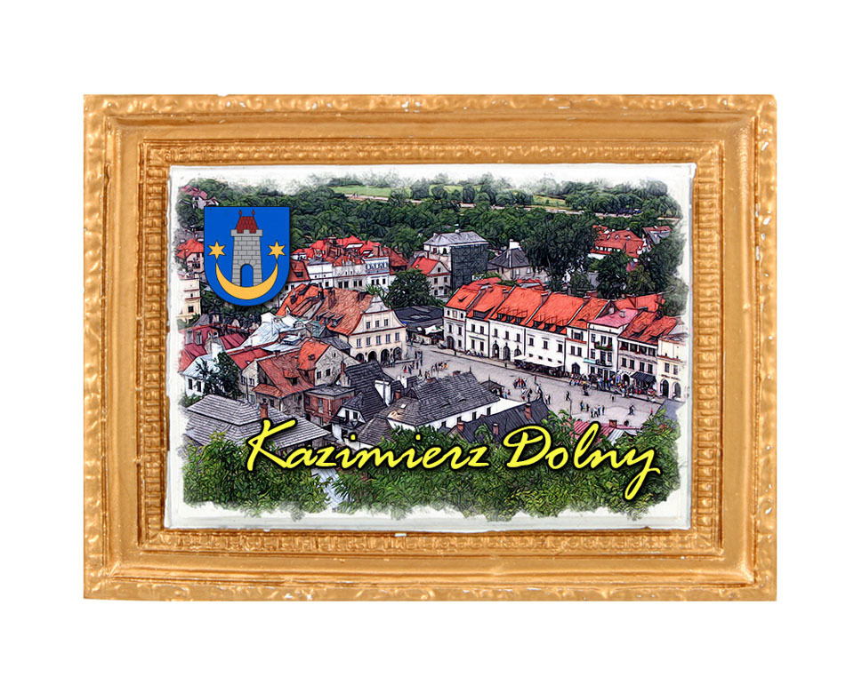 Polyresinowy magnes rama Kazimierz Dolny