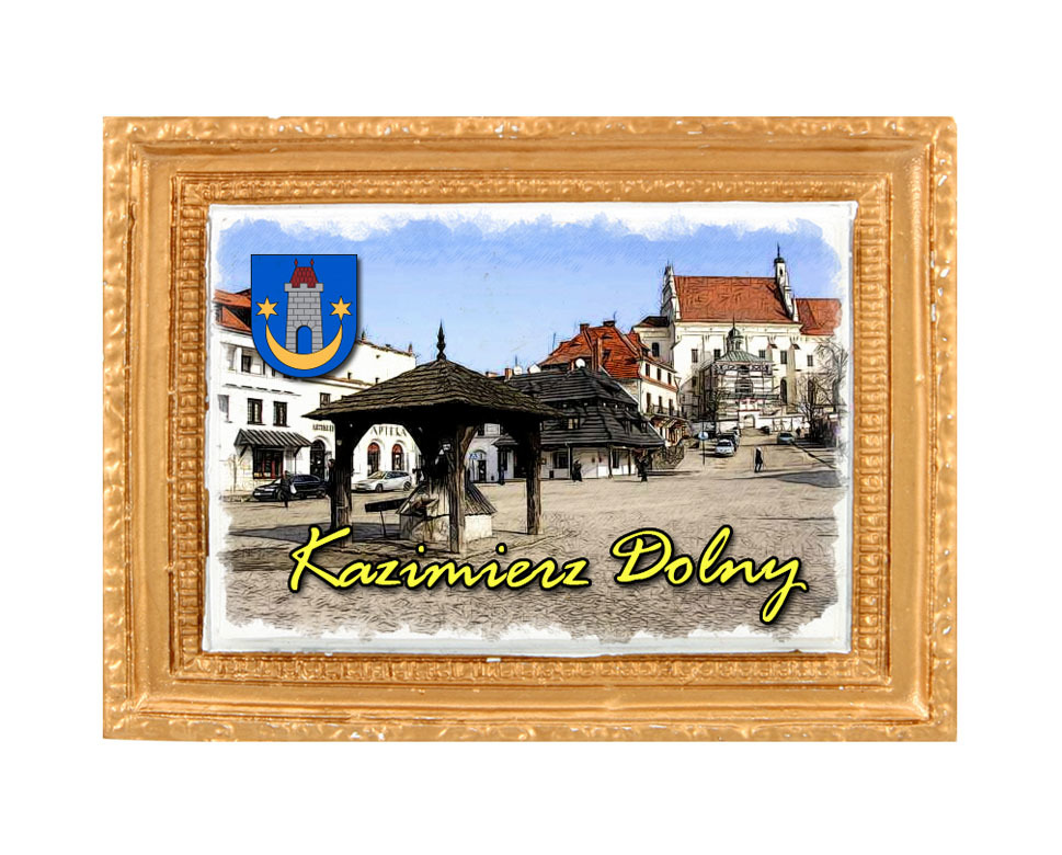 Polyresinowy magnes rama Kazimierz Dolny