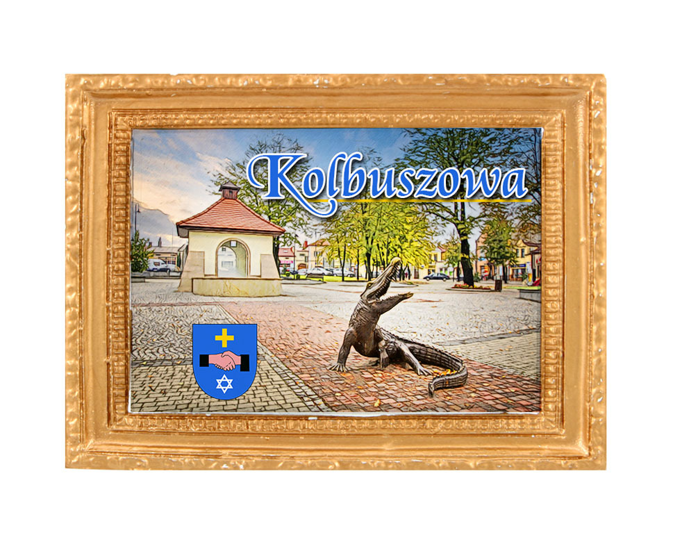 Polyresinowy magnes rama Kolbuszowa