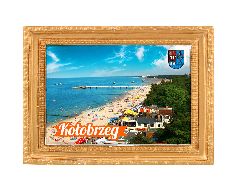 Polyresinowy magnes rama Kołobrzeg