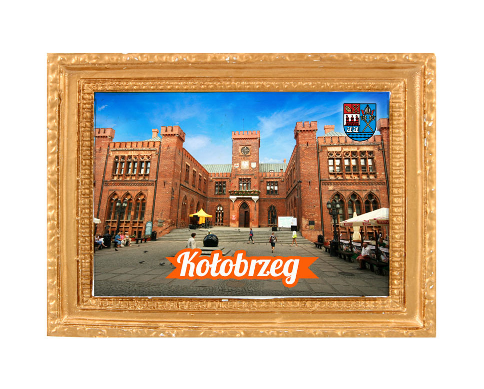 Polyresinowy magnes rama Kołobrzeg