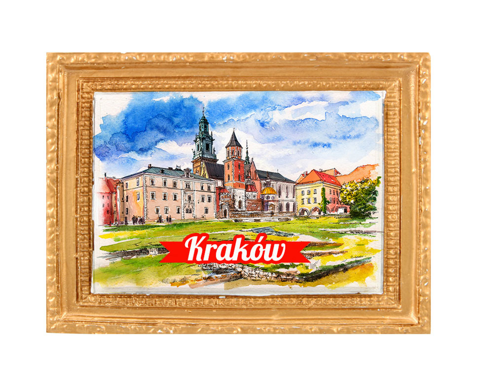 Polyresinowy magnes rama Kraków