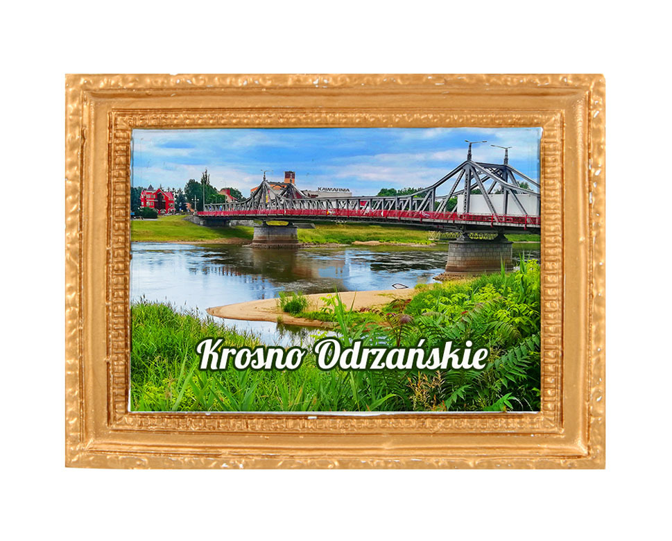 Polyresinowy magnes rama Krosno Odrzańskie