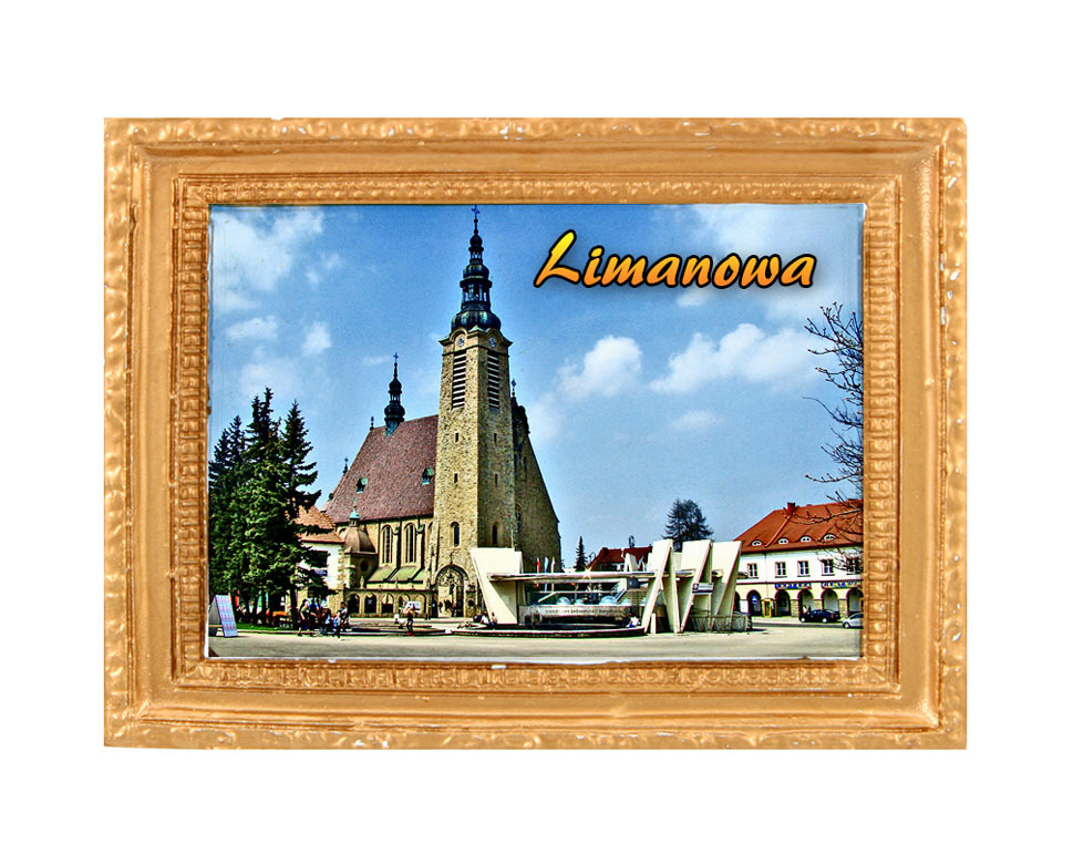Polyresinowy magnes rama Limanowa