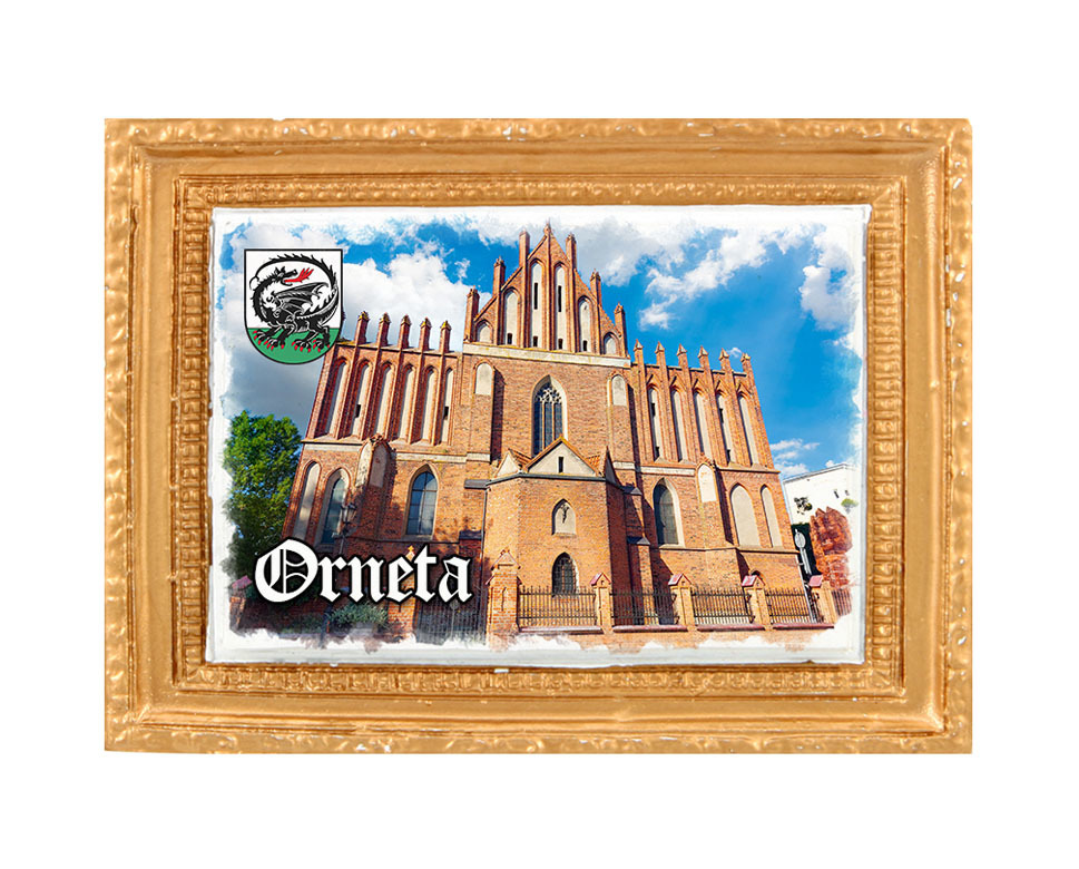 Polyresinowy magnes rama Orneta