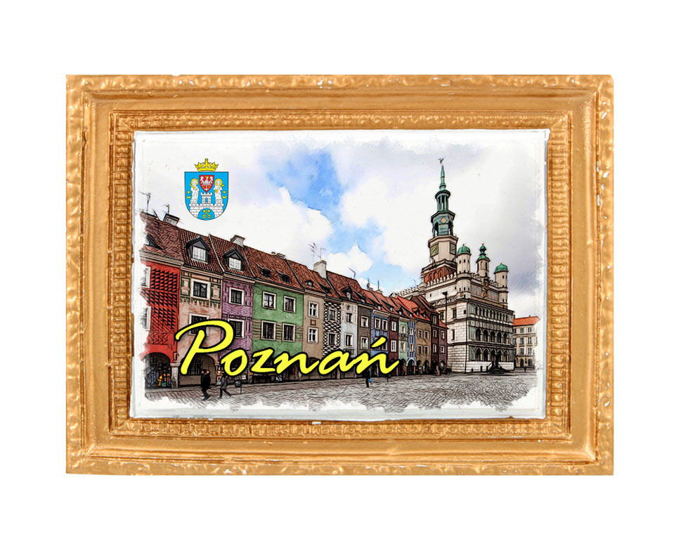 Polyresinowy magnes rama Poznań