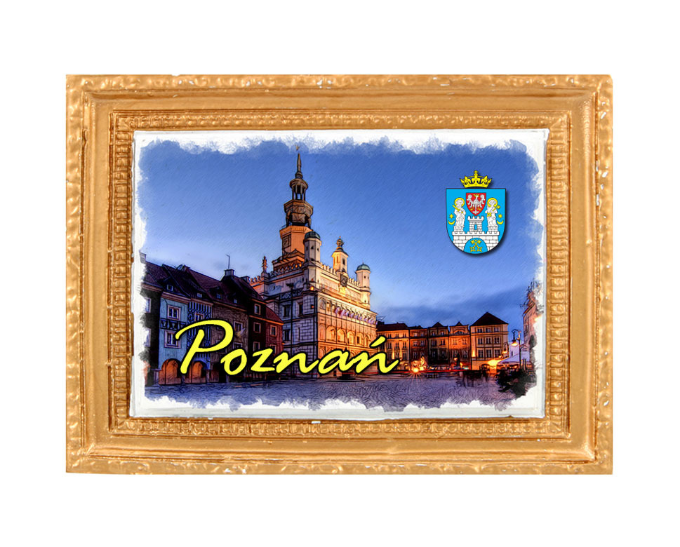Polyresinowy magnes rama Poznań