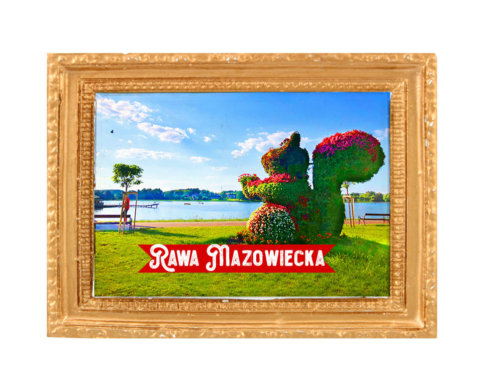 Polyresinowy magnes rama Rawa Mazowiecka