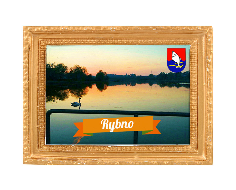 Polyresinowy magnes rama Rybno